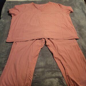 Pink Butter Soft scrub set